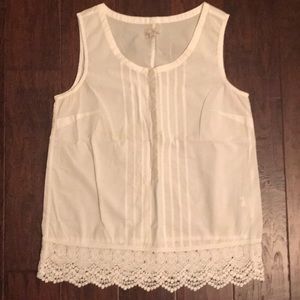White Sleeveless Top